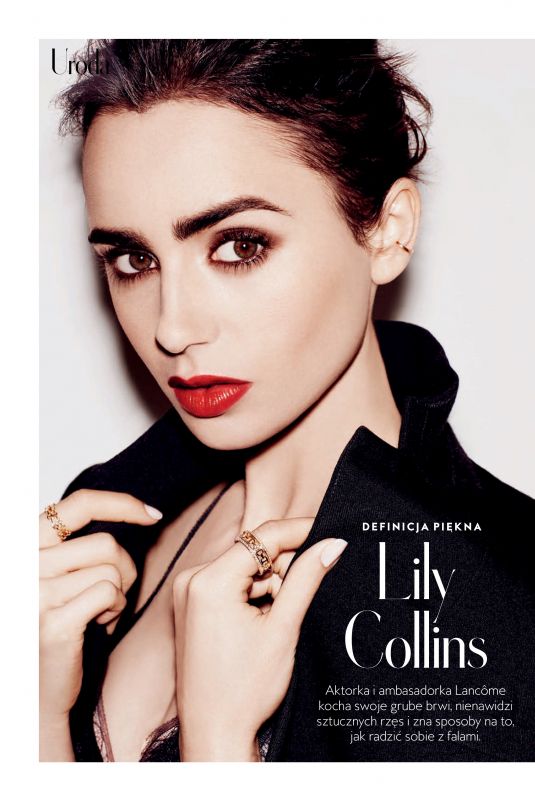 LILY COLLINS in Instyle Magazine, Poland March 2018 Issue