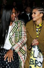 LILY JAMES at Burberry Show at London Fashion Week 02/17/2018