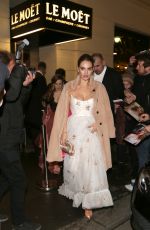 LILY JAMES Leaves Her Hotel in Vienna 02/08/2018