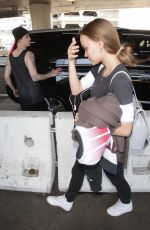 LILY-ROSE DEPP at LAX Airport in Los Angeles 02/03/2018