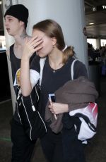 LILY-ROSE DEPP at LAX Airport in Los Angeles 02/03/2018