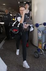 LILY-ROSE DEPP at LAX Airport in Los Angeles 02/03/2018