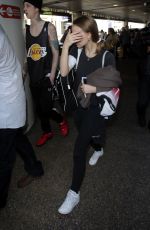 LILY-ROSE DEPP at LAX Airport in Los Angeles 02/03/2018