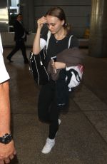 LILY-ROSE DEPP at LAX Airport in Los Angeles 02/03/2018