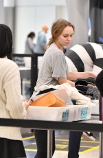 LILY-ROSE DEPP at Los Angeles International Airport 02/18/2018