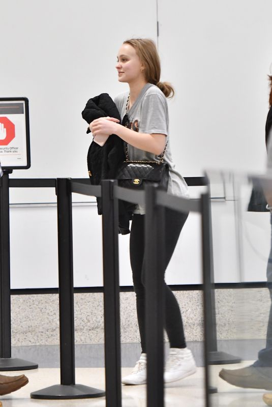 LILY-ROSE DEPP at Los Angeles International Airport 02/18/2018