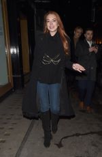 LINDSAY LOHAN at Mnky Hse in London 02/19/2018