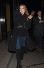 LINDSAY LOHAN at Mnky Hse in London 02/19/2018