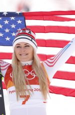 LINDSEY VONN at Alpine Ski Racer Winter Olympics in Pyeongchang 02/21/2018