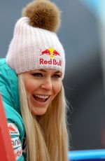 LINDSEY VONN Wins World Cup Downhill Race in Germany 02/04/2018