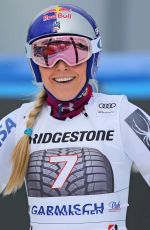 LINDSEY VONN Wins World Cup Downhill Race in Germany 02/04/2018
