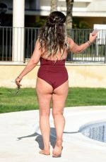 LISA APPLETON in Swmisuit at a Pool in Spain 02/15/2018
