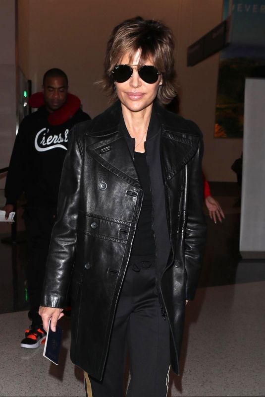 LISA RINNA at Los Angeles International Airport 02/27/2018