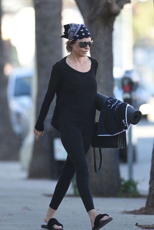 LISA RINNA Leaves Yoga Class in Los Angeles 01/31/2018