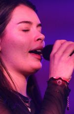 LIV DAWSON Performs at Bush Hall on the War Child Campaign at Brits Week in London 02/12/2018