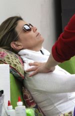 LORI LOUGHLIN at a Nail Salon in Beverly Hills 02/27/2018