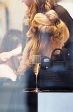 LOTTIE MOSS Gets a Blow Dry in London 02/14/2018