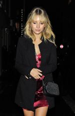 LOTTIE MOSS Leaves Soho House in London 02/09/2018