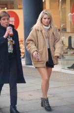 LOTTIE MOSS Out Shopping on Kins Road in London 02/12/2018