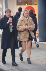LOTTIE MOSS Out Shopping on Kins Road in London 02/12/2018