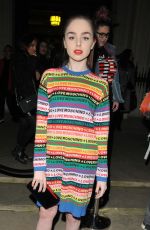 LOUISA CONNOLLY-BURNHAM at Pam Hogg Show at London Fashion Week 02/16/2018