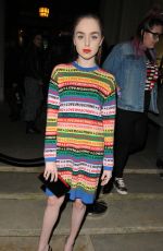 LOUISA CONNOLLY-BURNHAM at Pam Hogg Show at London Fashion Week 02/16/2018