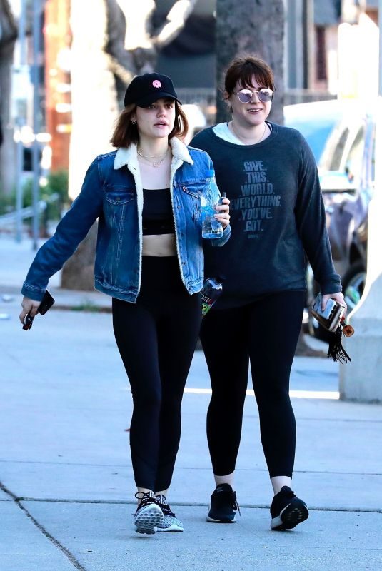 LUCY HALE Heading to a Gym in Studio City 02/18/2018