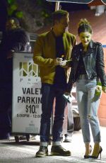 LUCY HALE Out for Dinner in Los Angeles 02/15/2018