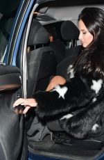 LUCY WATSON Leaves Phene Restaurant in Chelsea 02/23/2018