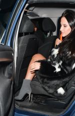 LUCY WATSON Leaves Phene Restaurant in Chelsea 02/23/2018