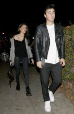 MADISON BEER and Zack Bia at Delilah Nightclub in West Hollywood 02/04/2018
