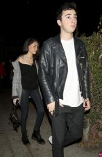 MADISON BEER and Zack Bia at Delilah Nightclub in West Hollywood 02/04/2018
