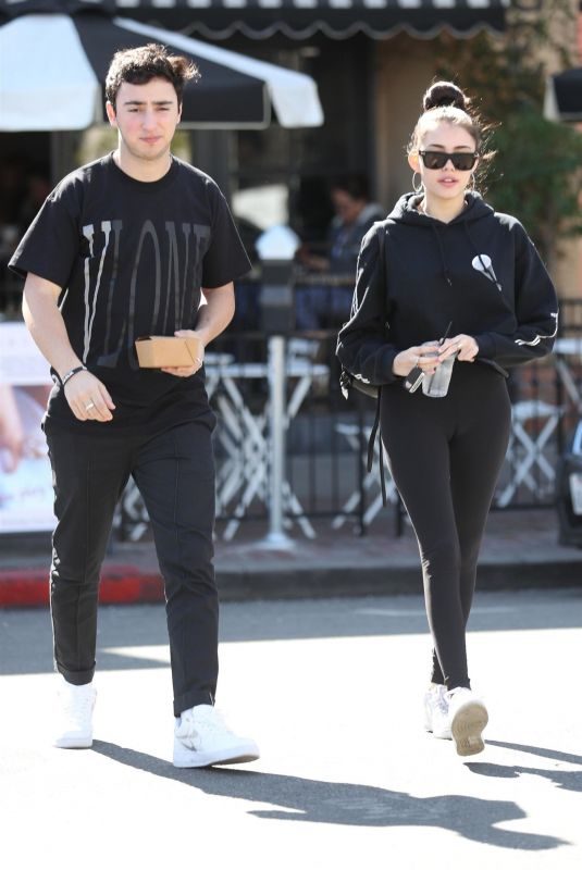 MADISON BEER and Zack Bia Out for Lunch at Alfred’s in West Hollywood 02/13/2018