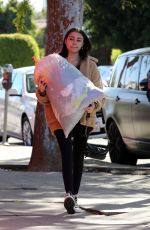MADISON BEER Gives a Big Bag of Clothes Away to Charity in Los Angeles 02/20/2018