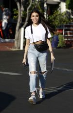 MADISON BEER Out for Lunch at Fred Segal in West Hollywood 02/15/2018