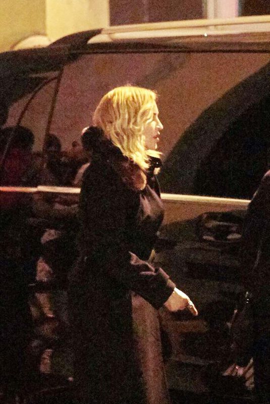 MADONNA Arrives Giancarlo Giammetti Birthday Party in Lisbon 02/04/2018