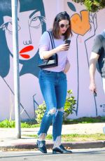 MANDY MOORE Out and About in Los Angeles 02/17/2018