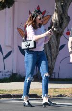 MANDY MOORE Out and About in Los Angeles 02/17/2018