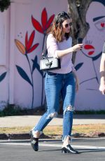 MANDY MOORE Out and About in Los Angeles 02/17/2018