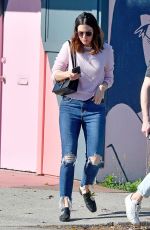 MANDY MOORE Out and About in Los Angeles 02/17/2018