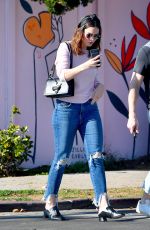 MANDY MOORE Out and About in Los Angeles 02/17/2018