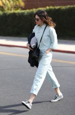 MANDY MOORE Shows Off New Haircut Out in Los Angeles 02/12/2018