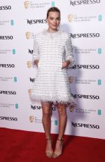 MARGOT ROBBIE at Bafta Nominees Party in London 02/17/2018