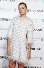 MARGOT ROBBIE at Bafta Nominees Party in London 02/17/2018