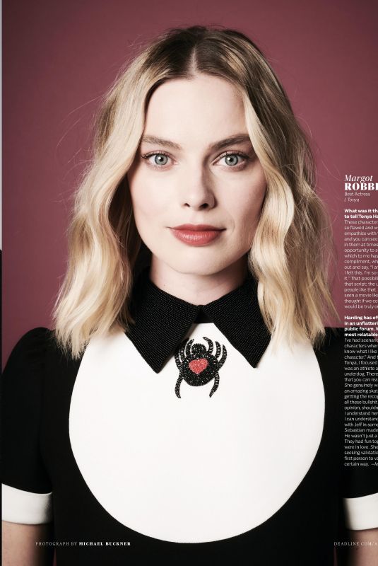 MARGOT ROBBIE in Deadline Magazine, Oscar Preview: Nominees Issue, February 2018