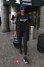 MARIA BORGES Arrives at Malpensa Airport in Milan 02/20/2018