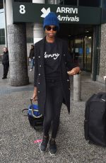 MARIA BORGES Arrives at Malpensa Airport in Milan 02/20/2018