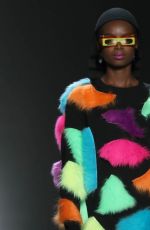 MARIA BORGES on the Runway of Jeremy Scott Fashion Show in New York 02/08/2018
