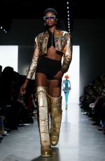 MARIA BORGES on the Runway of Jeremy Scott Fashion Show in New York 02/08/2018