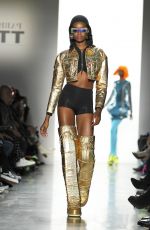 MARIA BORGES on the Runway of Jeremy Scott Fashion Show in New York 02/08/2018